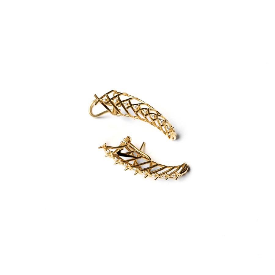 'Cornucopia' earrings for Nike SPINAE | OR CRNCPBRO PLACC.ORO X NIKE
